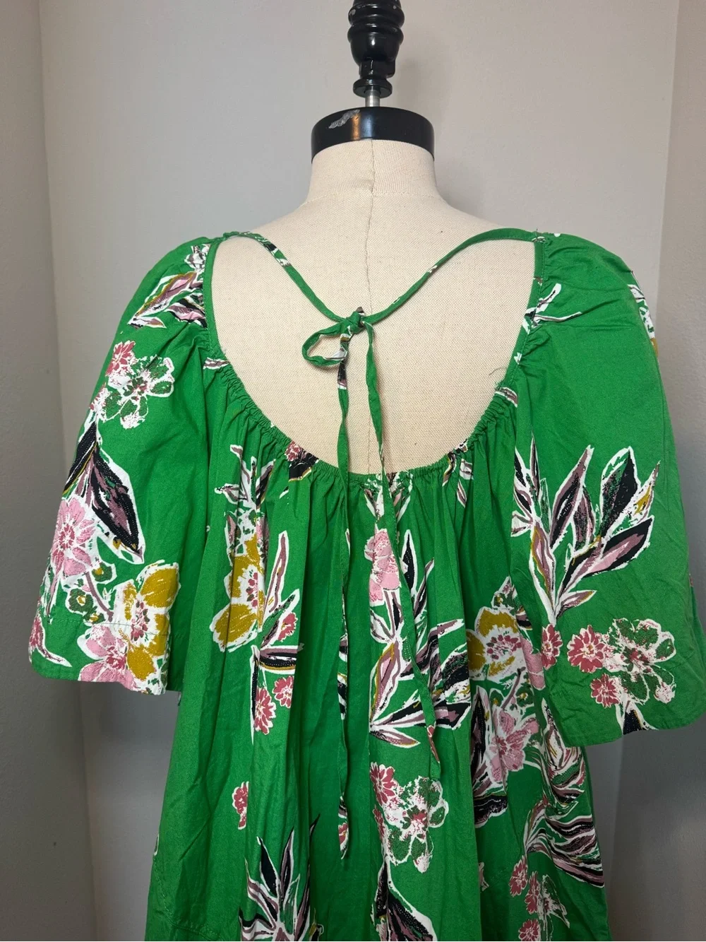 Free People Jodie Printed Tunic in Green Gardenia Combo